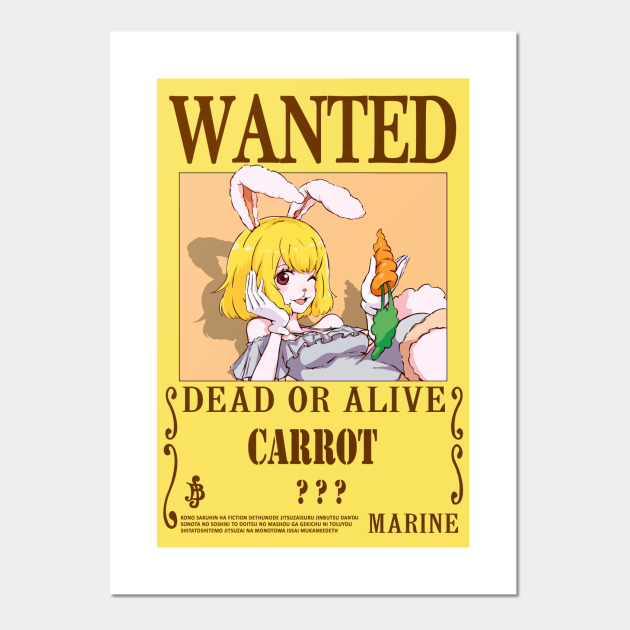Carrot One Piece Wanted Carrot One Piece Posters and Art Prints